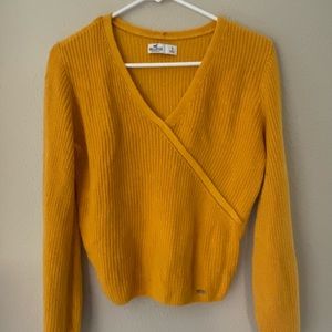 Hollister V Neck Knit Sweater Sz S